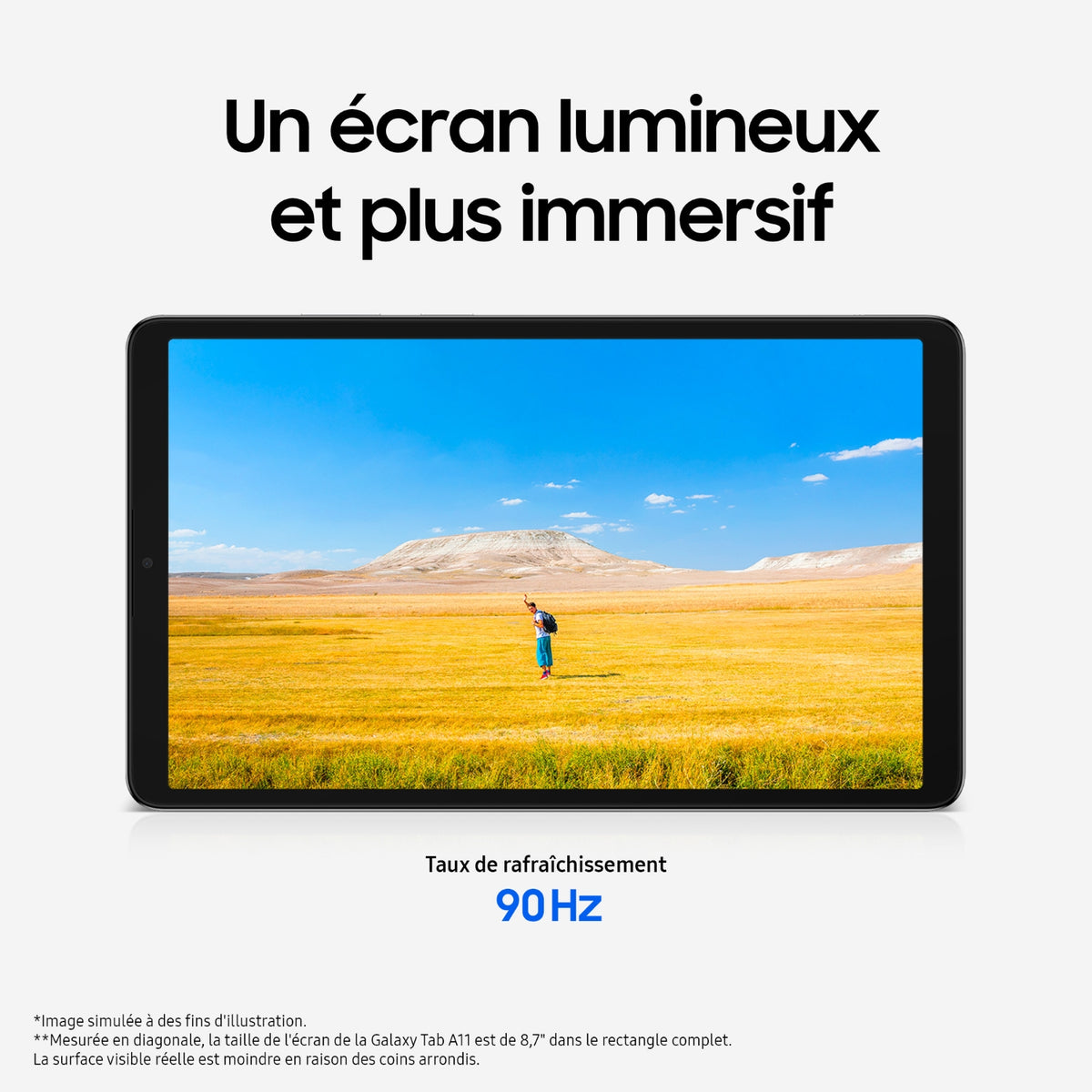 Samsung Tablette tactile Galaxy Tab A11 64 Go Argent