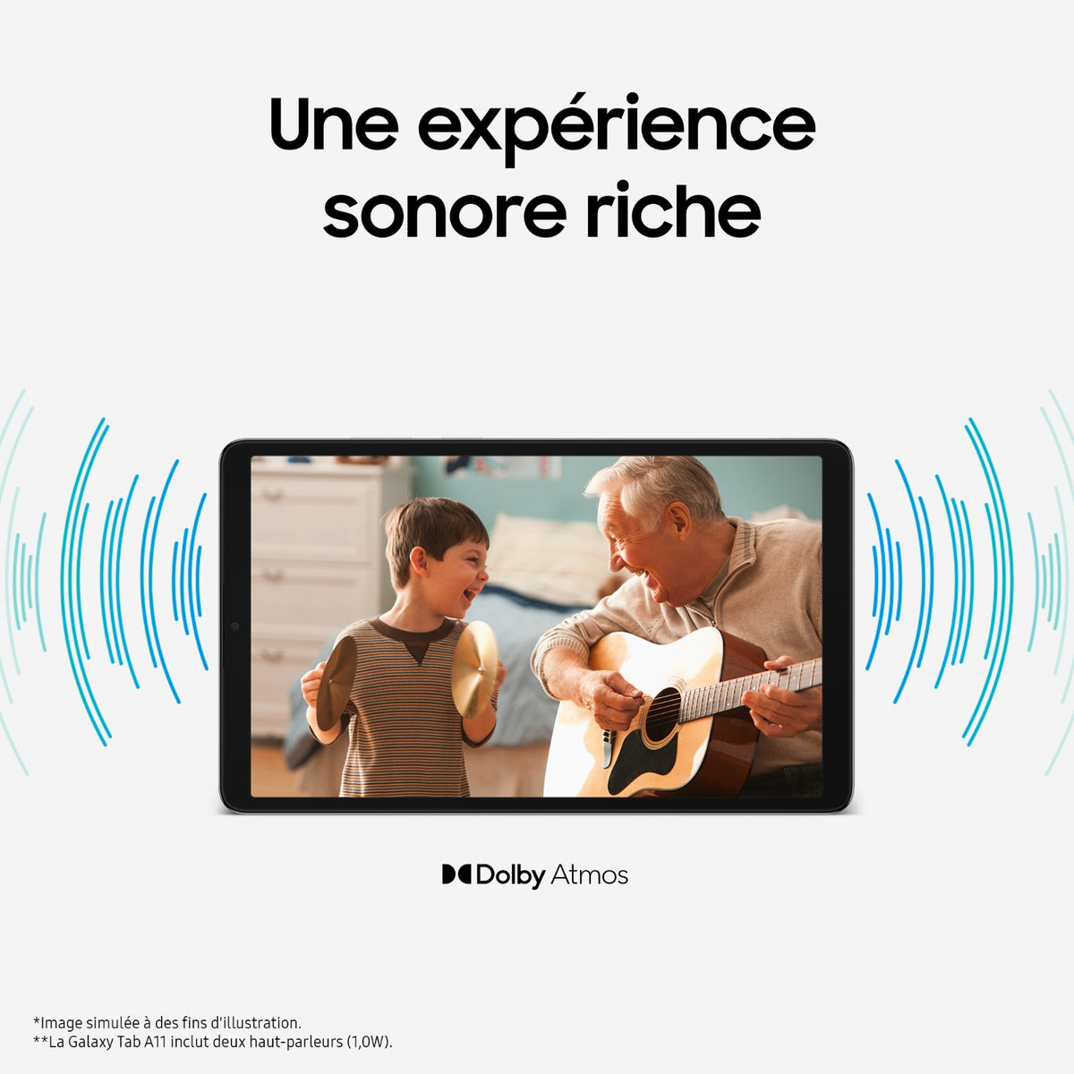 Samsung Tablette tactile Galaxy Tab A11 64 Go Argent