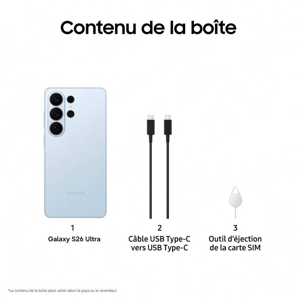 Samsung Smartphone Galaxy S26 Ultra 256Go BLEU