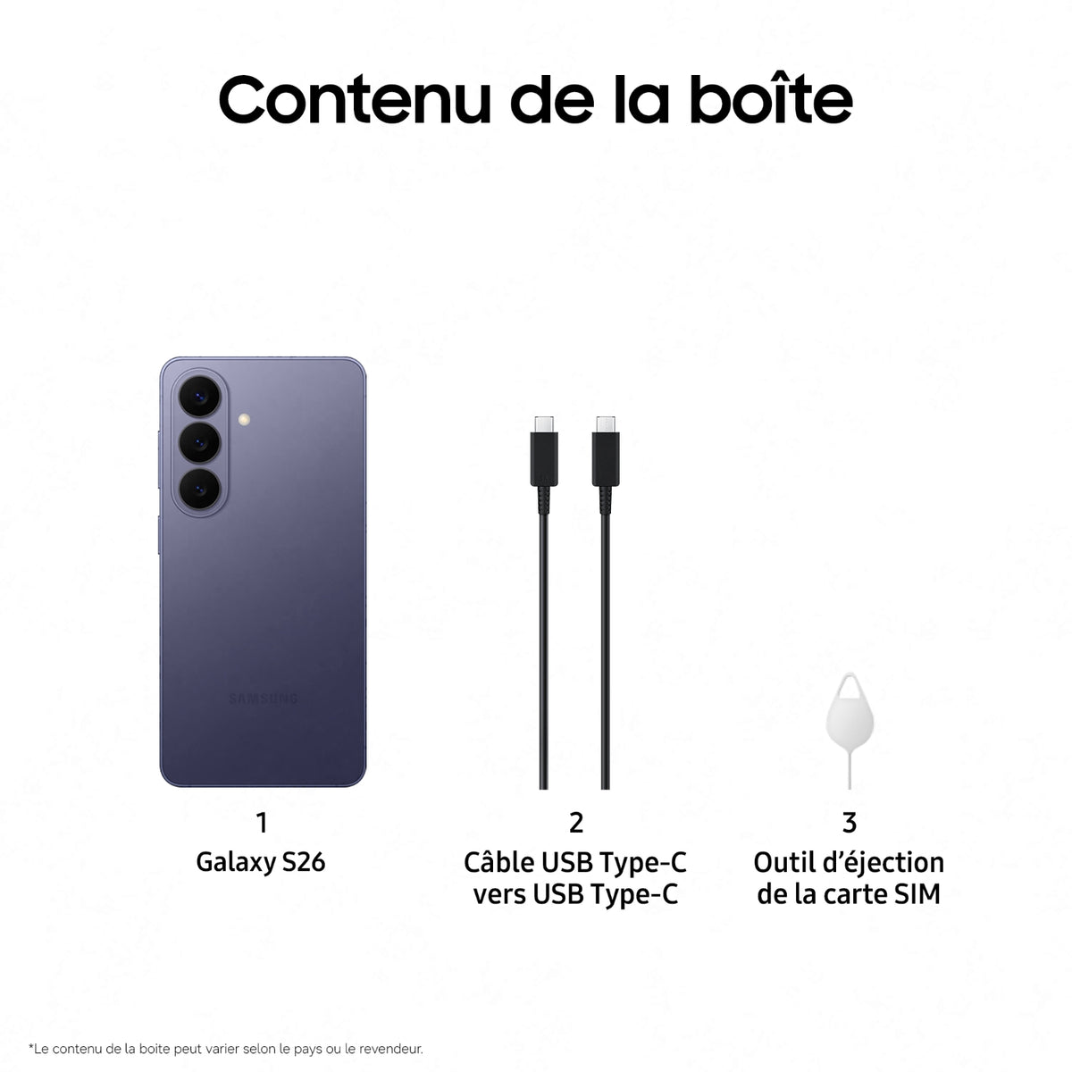 Samsung Smartphone Galaxy S26 256Go VIOLET