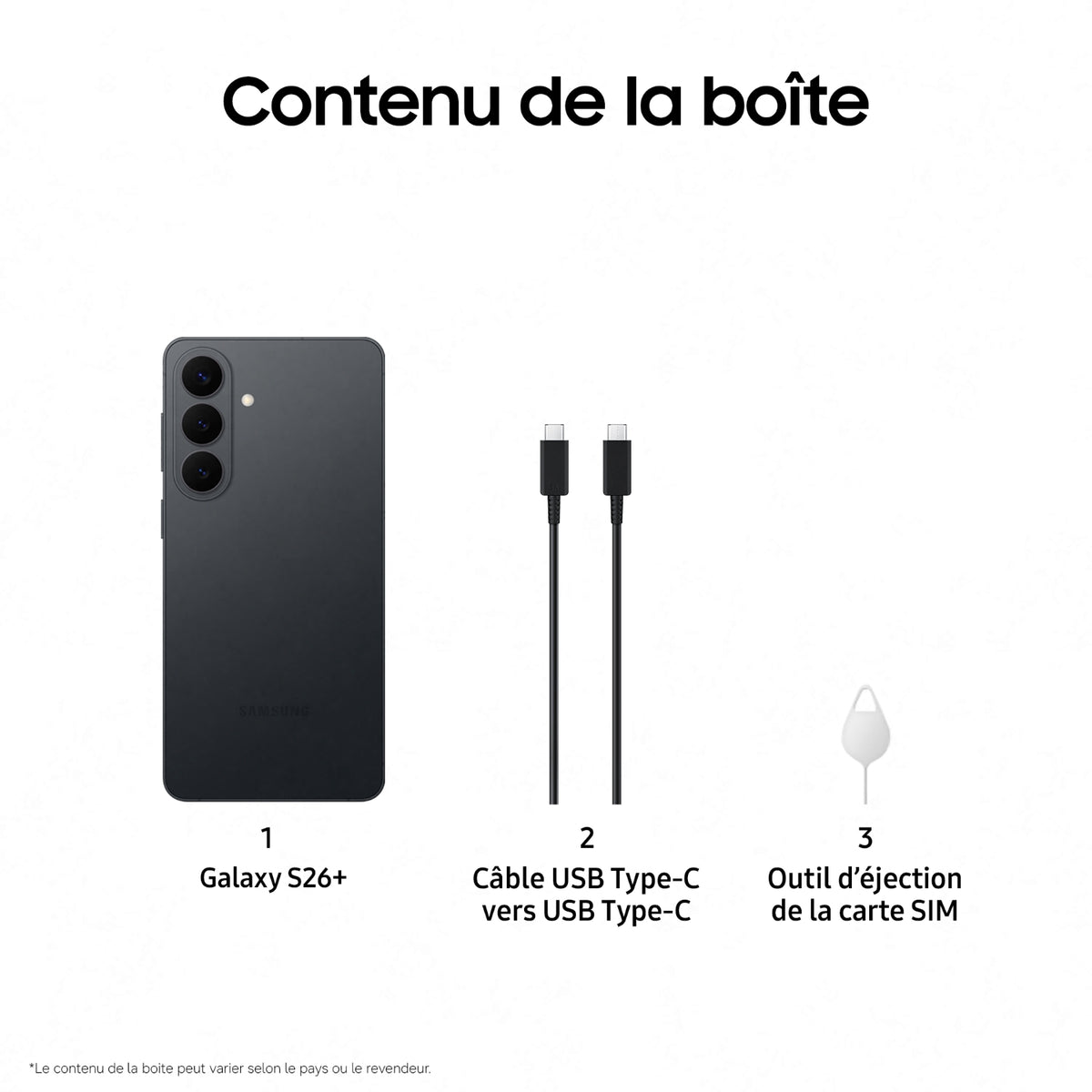 Samsung Smartphone Galaxy S26+ 512Go NOIR