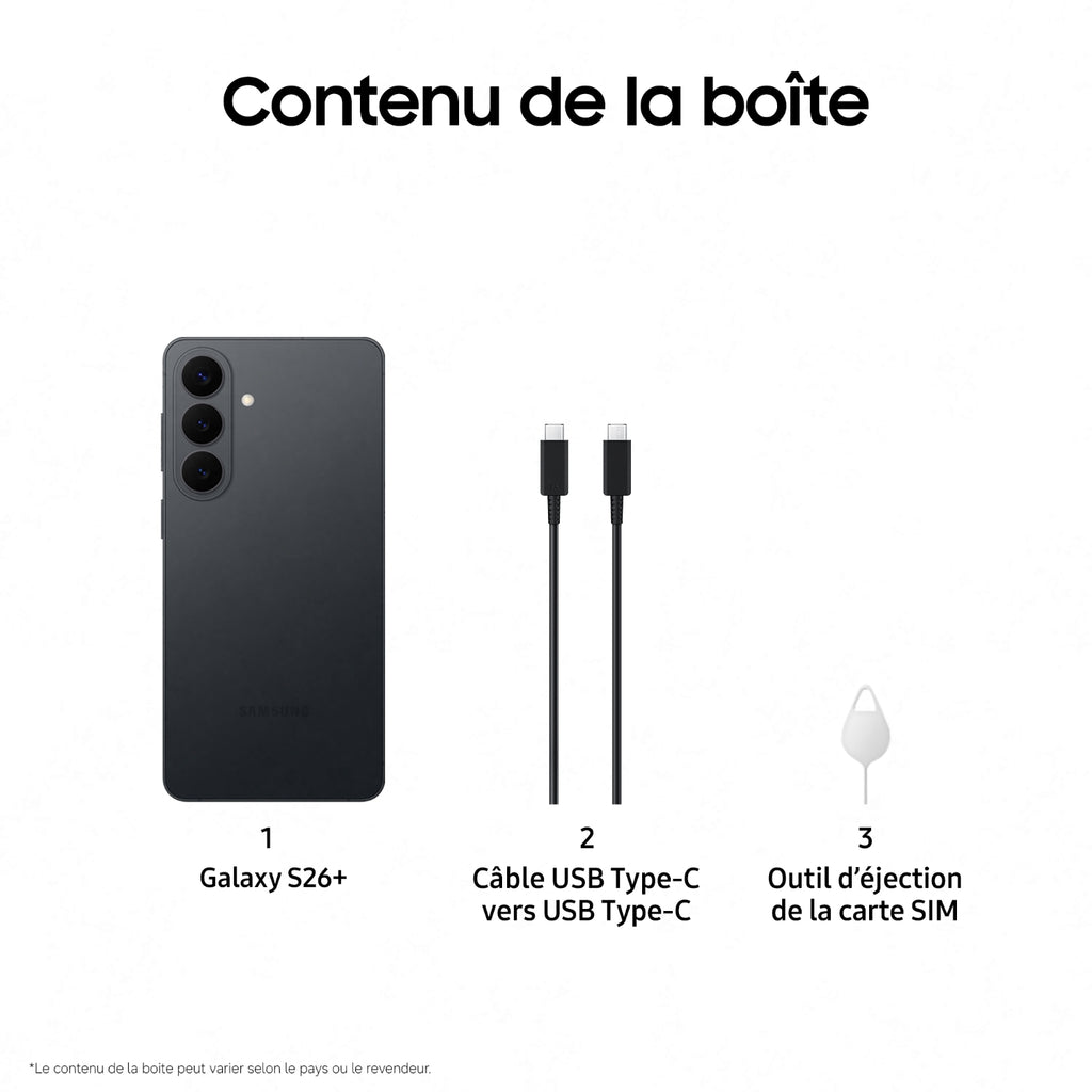 Samsung Smartphone Galaxy S26+ 256Go NOIR