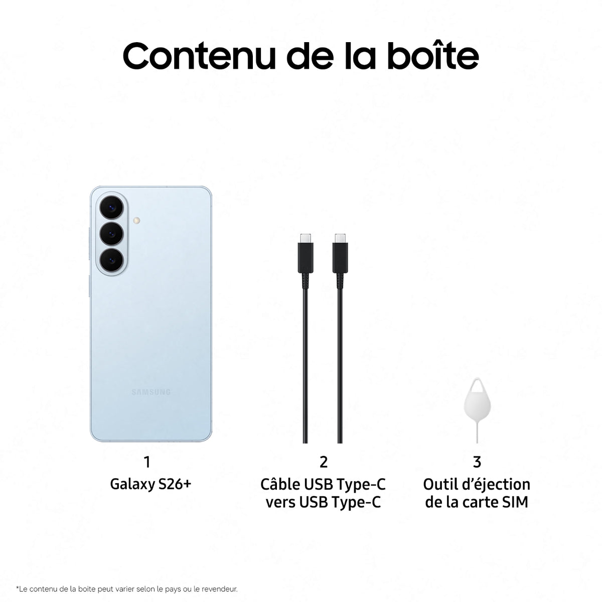 Samsung Smartphone Galaxy S26+ 256Go BLEU