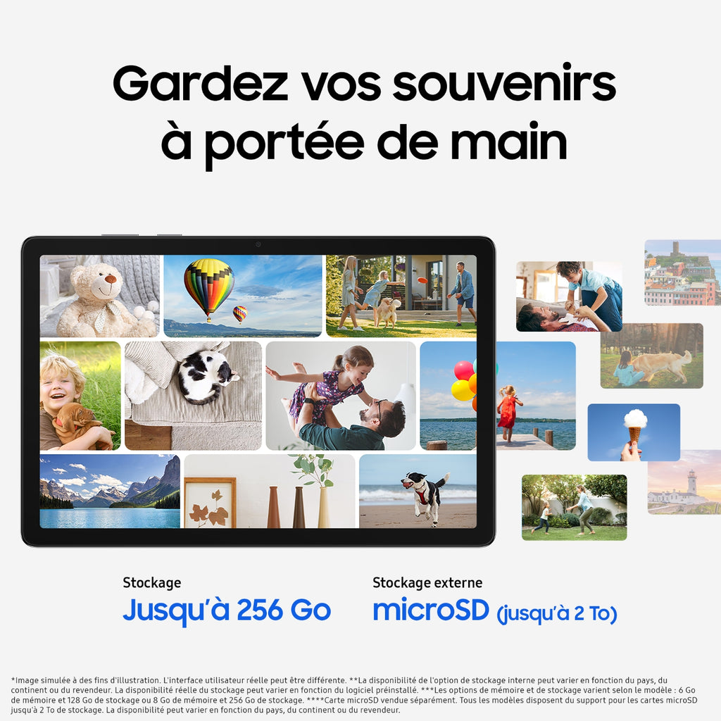 Samsung Tablette tactile Galaxy Tab A11+ 256 Go Wi-Fi