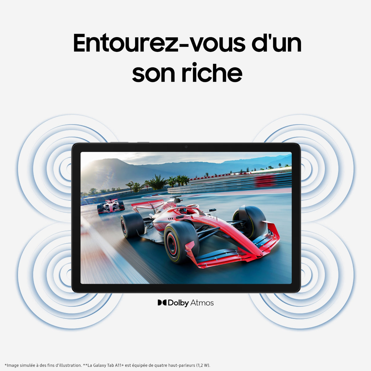 Samsung Tablette tactile Galaxy Tab A11+ 256 Go Wi-Fi