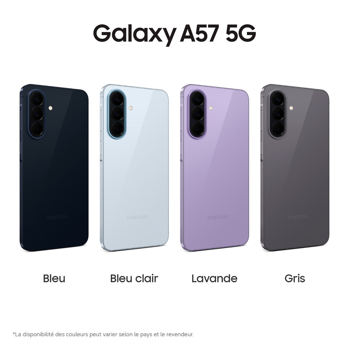 Samsung Smartphone Galaxy A57 5G 128 Go Bleu
