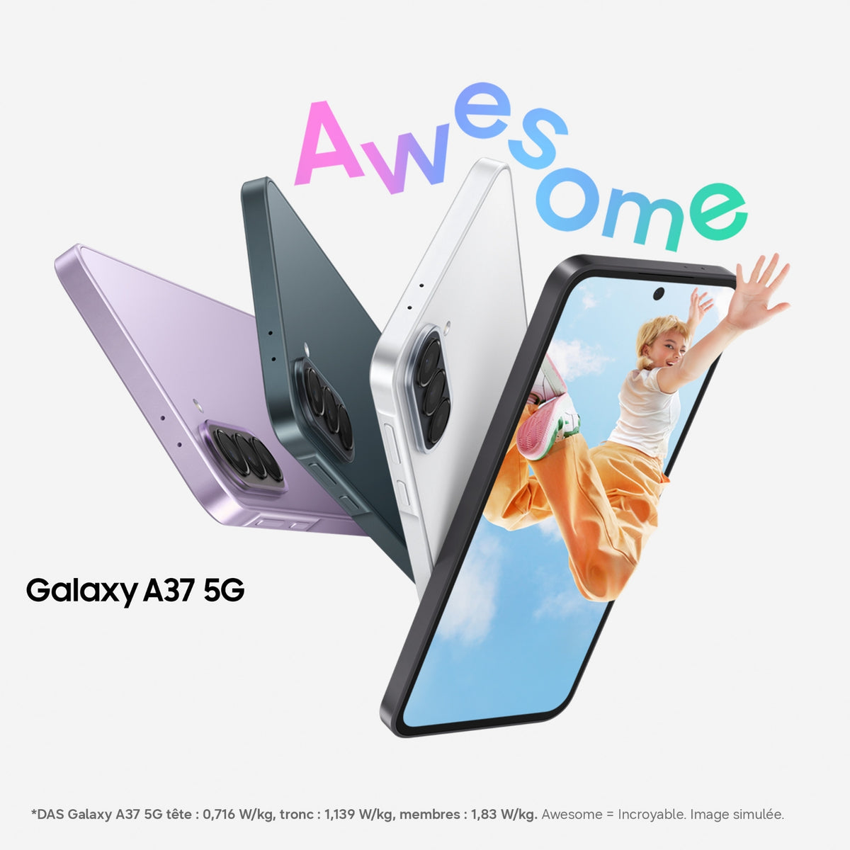 Samsung Smartphone Galaxy A37 5G 128 Go Vert Foncé