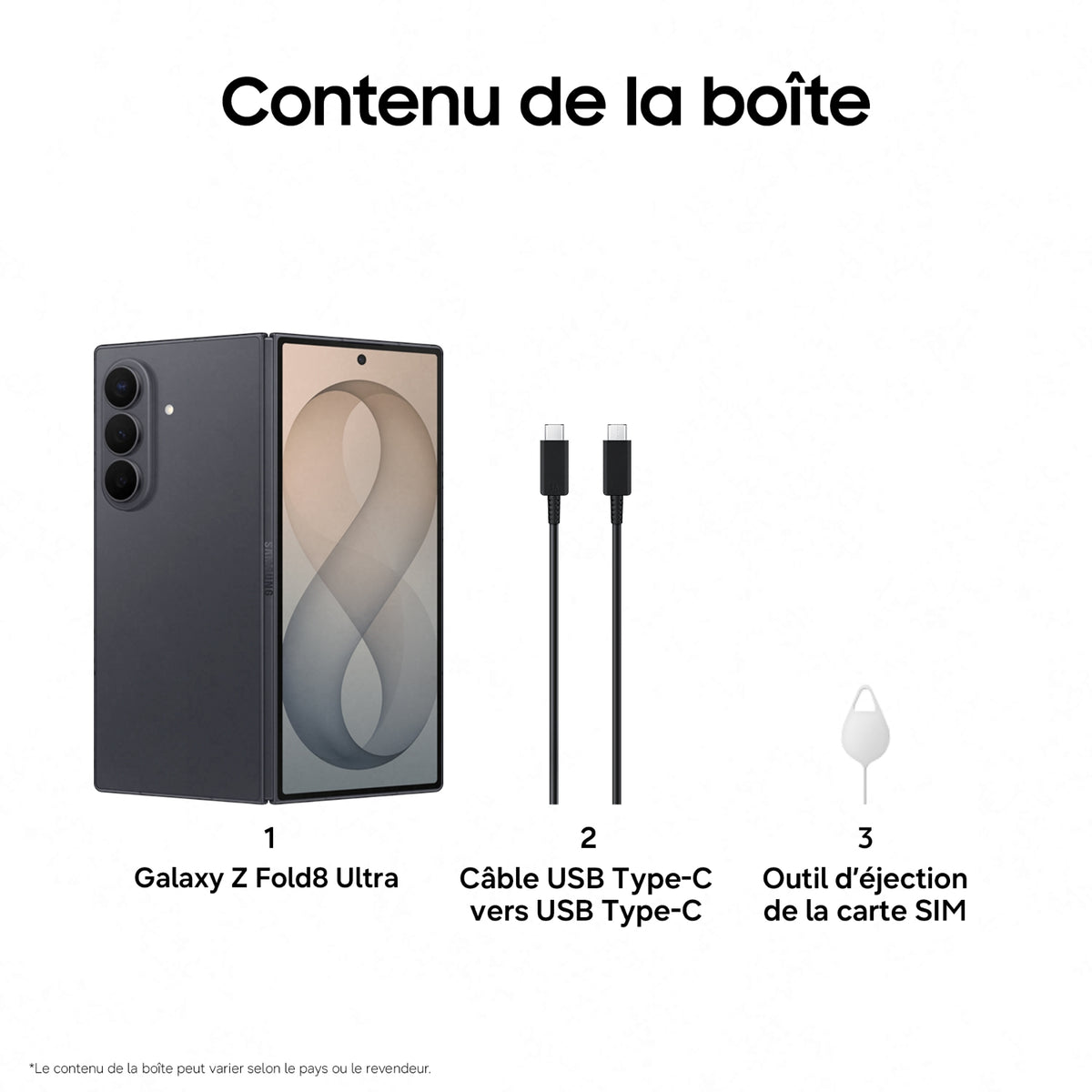 Samsung Smartphone Galaxy Z Fold8 Ultra 256 Go - Graphite