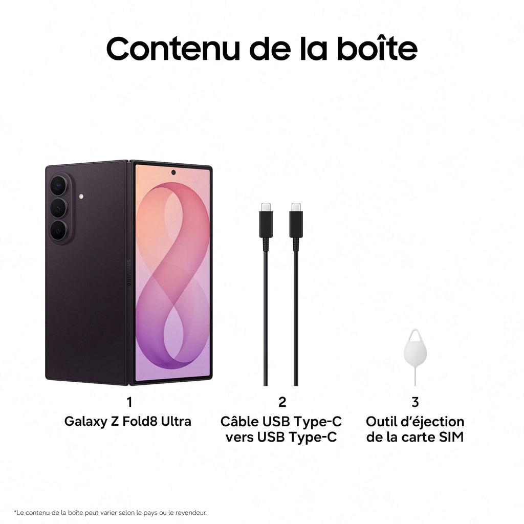 Samsung Smartphone Galaxy Z Fold8 Ultra 256 Go - Techno Violet