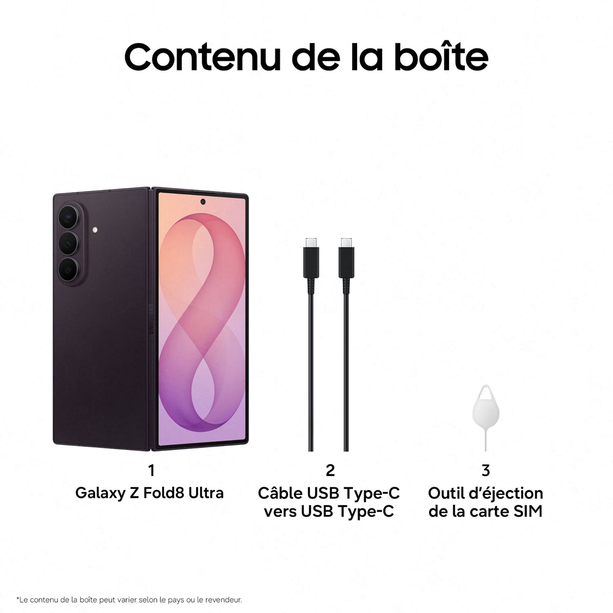 Samsung Smartphone Galaxy Z Fold8 Ultra 256 Go - Techno Violet