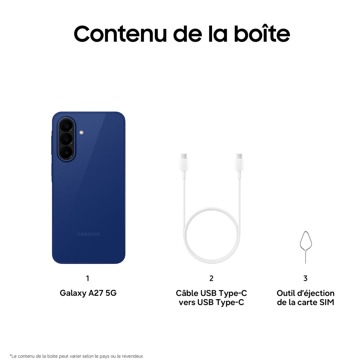 Samsung Smartphone Galaxy A27 5G 128 Go Bleu