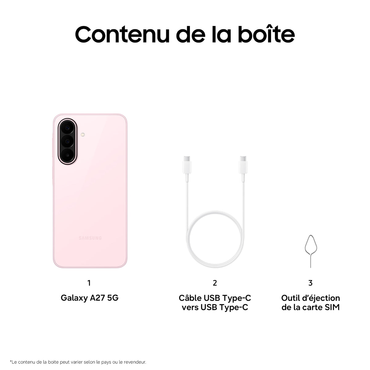 Samsung Smartphone Galaxy A27 5G 128 Go Rose