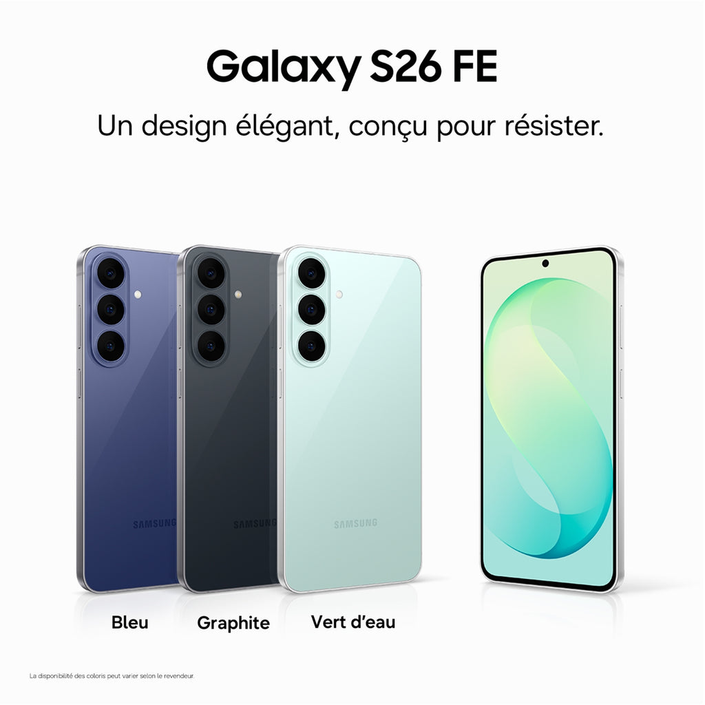 Samsung Smartphone Galaxy S26 FE 128 Go Vert Clair