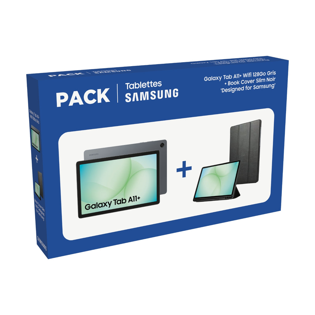 Samsung Pack tablette tactile Galaxy Tab A11+ 11'' 128 Go + cover