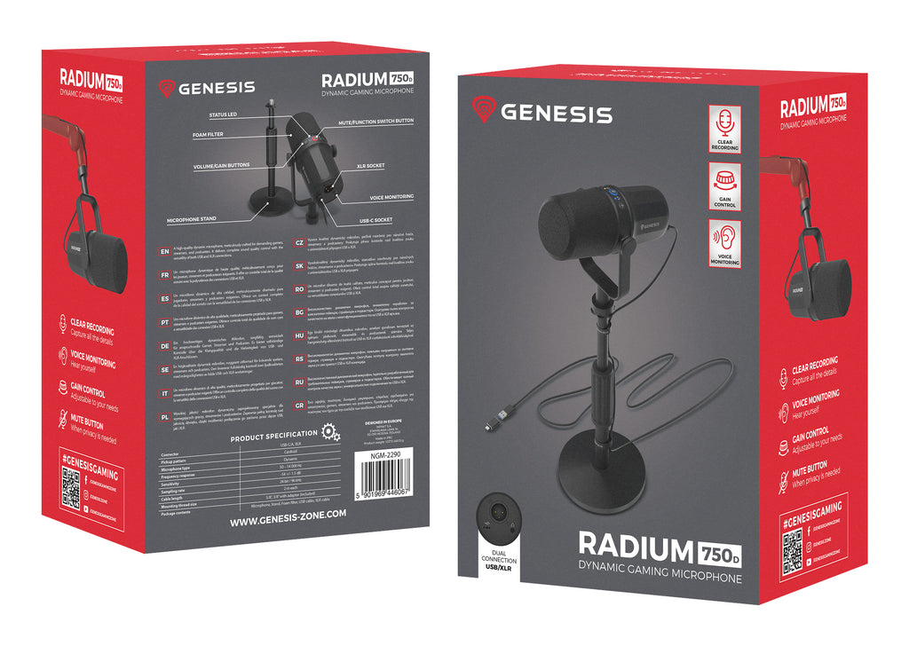 GENESIS RADIUM 750D Noir Microphone de PC - vue 7