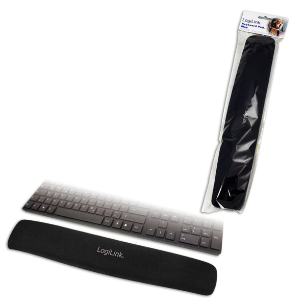 LogiLink ID0044 repose-poignet Nylon, Polyuréthane, Silicone Noir