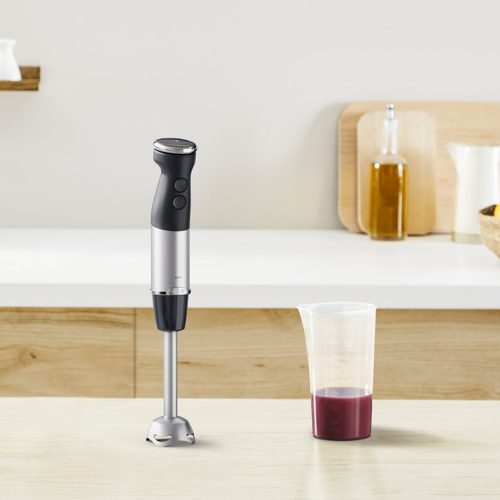 Tefal Quickchef+ HB671830 blender Mélangeur par immersion 1000 W Noir, Acier inoxydable