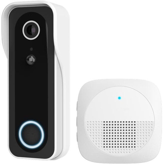Trust DOORCAM-3000 Sonnette Vidéo Connectée 3 MP, Wi-Fi 2,4 GHz, Noir/Blanc