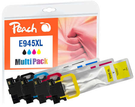 Peach Cartouches d'Encre Compatible PI200-796 XL, Noir, Cyan, Magenta, Jaune, Pack de 4