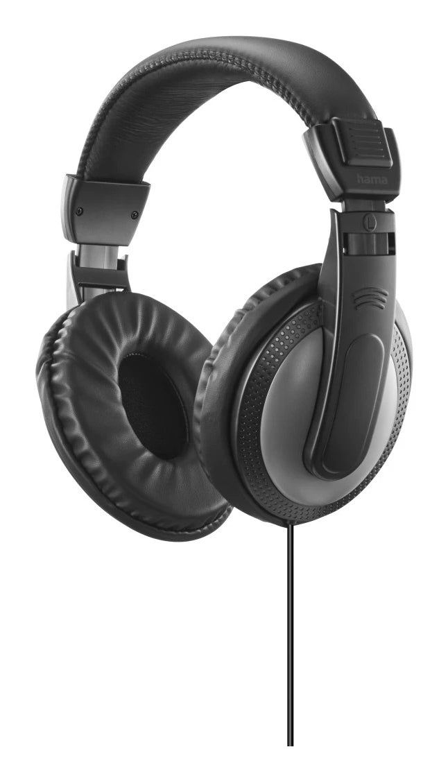 Hama Shell II Casques Avec fil Arceau Musique Noir, Gris foncé