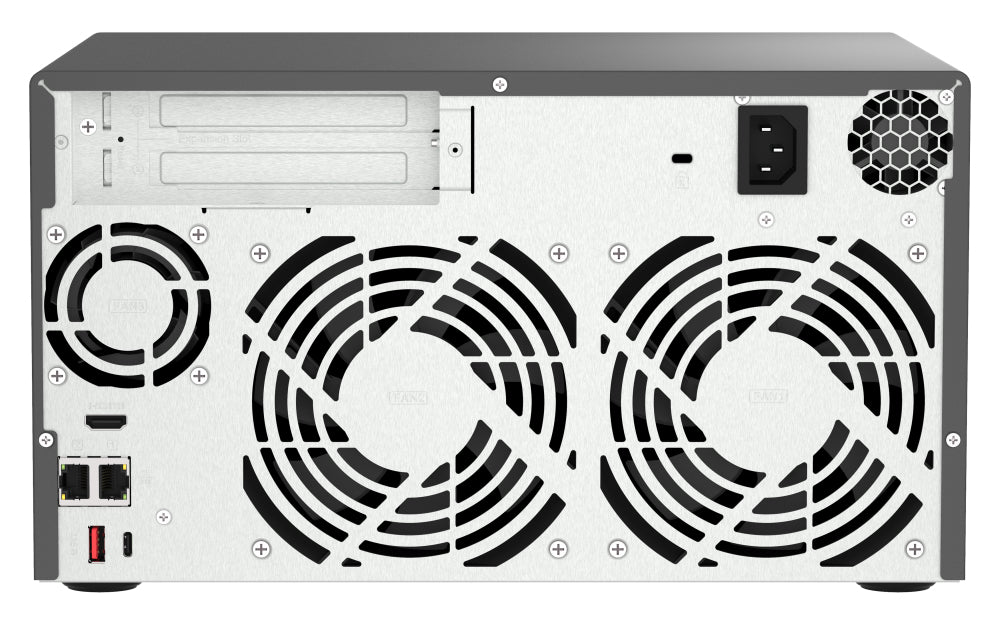 QNAP TVS-h874X NAS Tower Intel® Core™ i9 64 Go DDR4 0 To QuTS hero Noir - vue 8