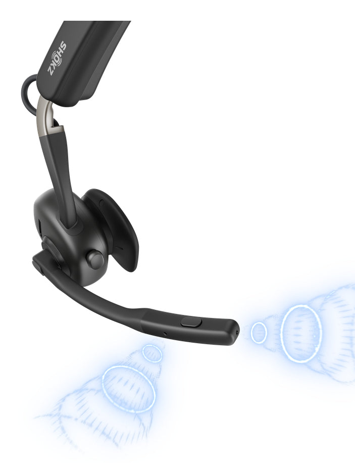 SHOKZ Openmeet Casque Sans fil Crochets auriculaires Bureau/Centre d'appels USB Type-C Bluetooth Noir - vue 6