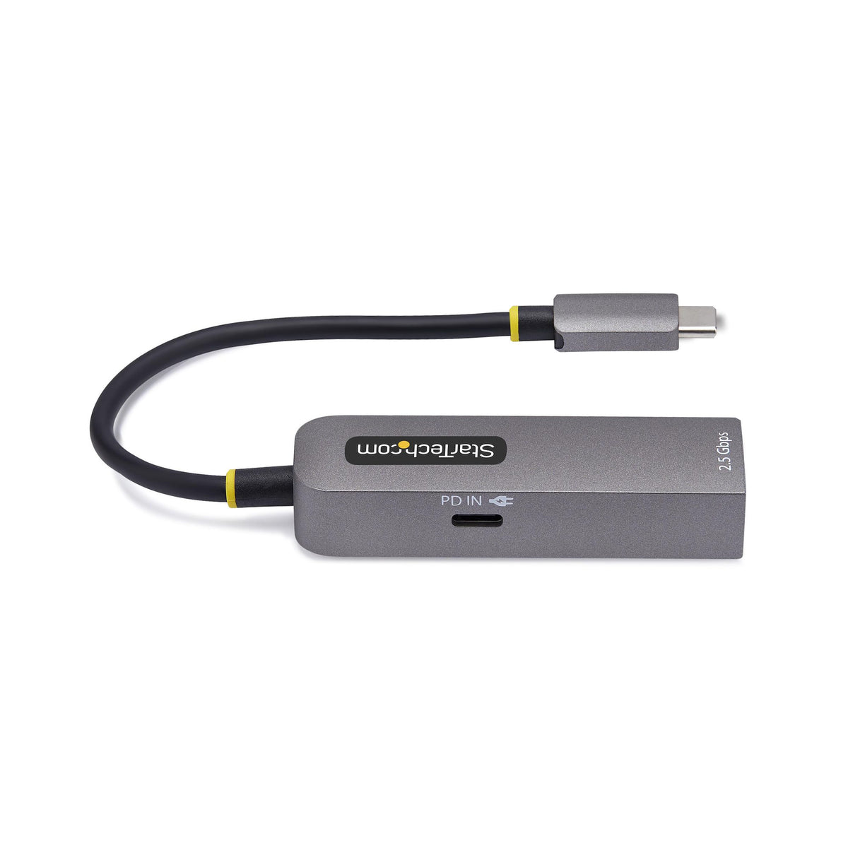 StarTech.com Adaptateur USB-C vers Ethernet 2.5GbE, PD Pass-Through 100W, NBASE-T, Multi Speed 2.5/1G, Compatible Thunde