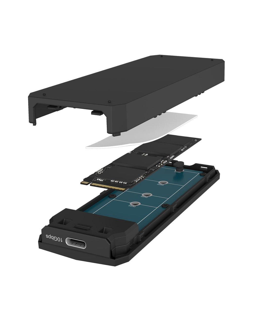 ICY BOX Spade Case 1805 Enceinte ssd Noir M.2 - vue 2