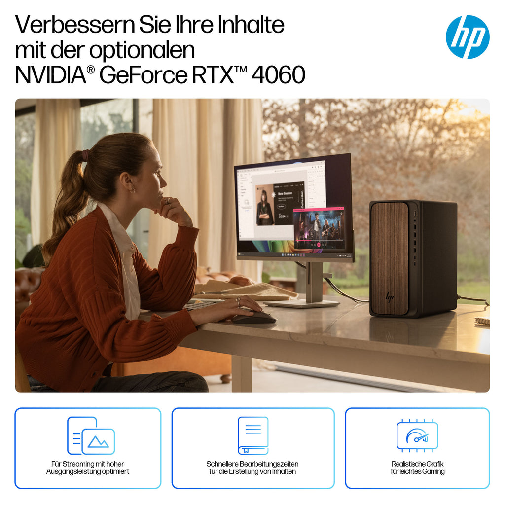 HP Omnidesk M03-0177ng PC de Bureau, Intel Core Ultra 7 265, 32 Go RAM, 1 To SSD, Windows 11