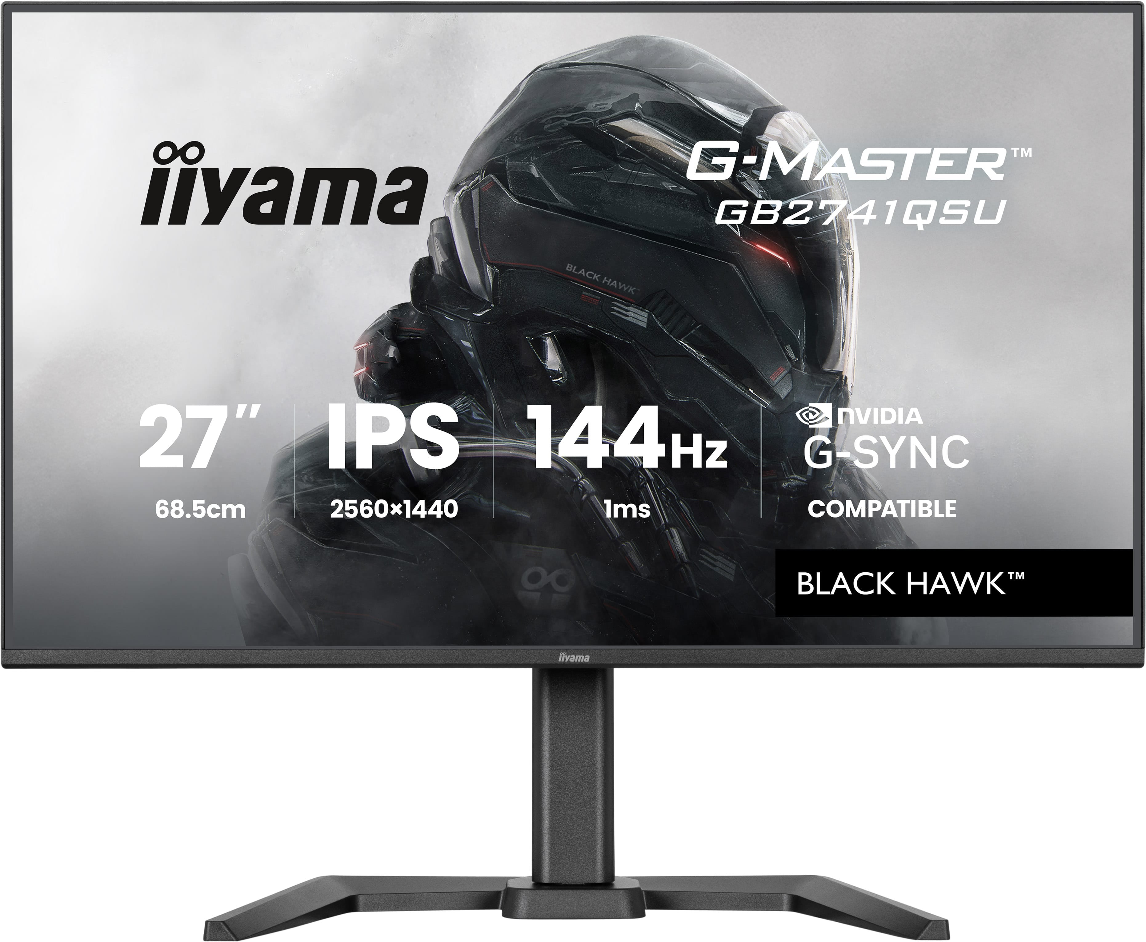 iiyama G-MASTER GB2741QSU-B1 écran plat de PC 68,6 cm (27") 2560 x 1440 pixels 4K Ultra HD LED Noir