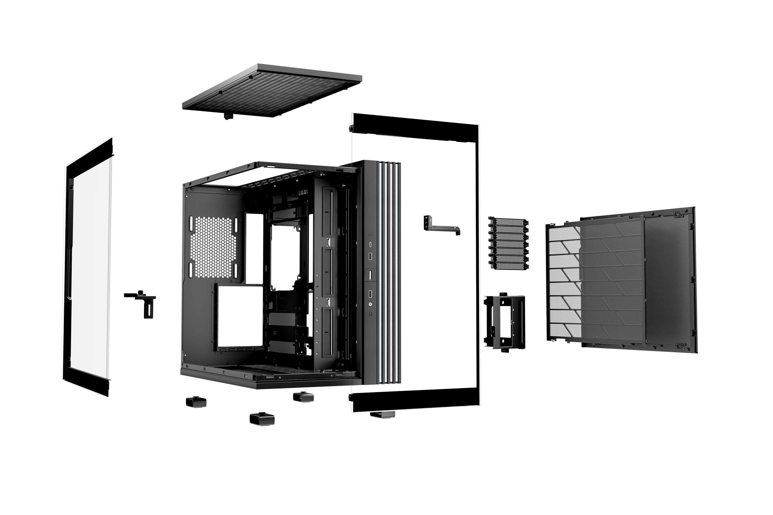 be quiet! Light Base 600 DX Noir | Boîtier PC ARGB vitré, Mini ITX / Micro ATX / ATX