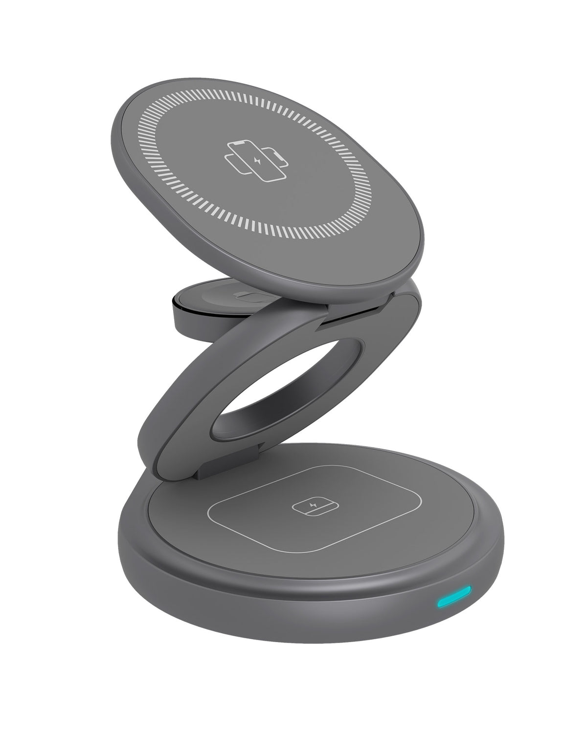 ICY BOX IB-SH101-CH Casques, Smartphone, Smartwatch Anthracite, Gris Charge rapide Intérieure