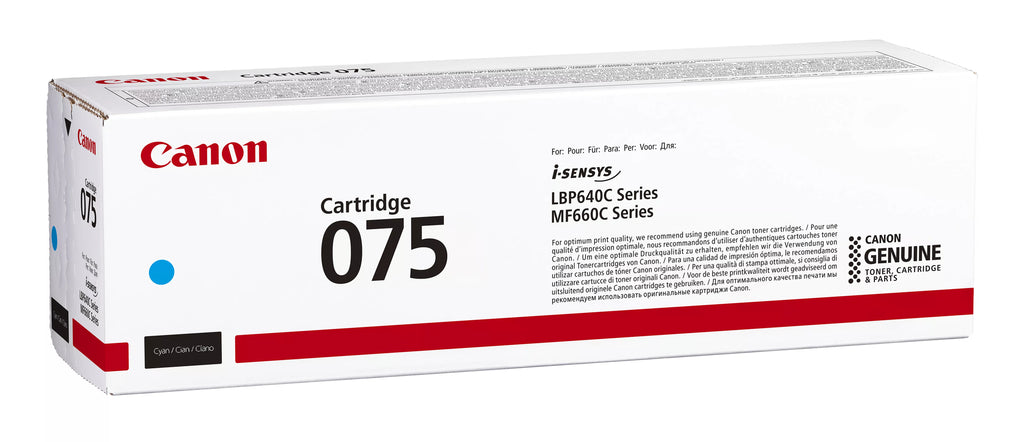 Canon 075 Cartouche de Toner Originale, Cyan