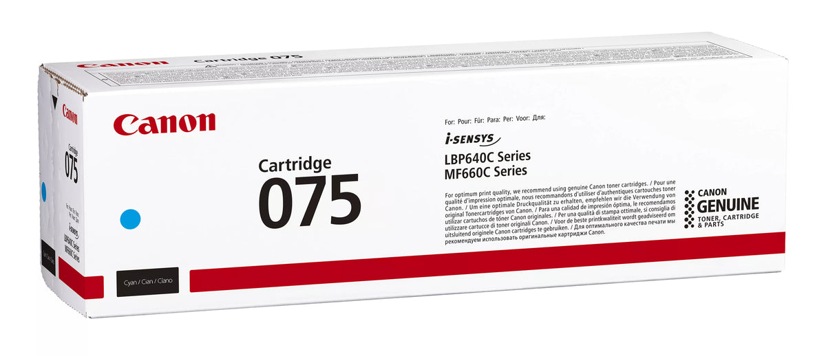 Canon 075 Cartouche de Toner Originale, Cyan