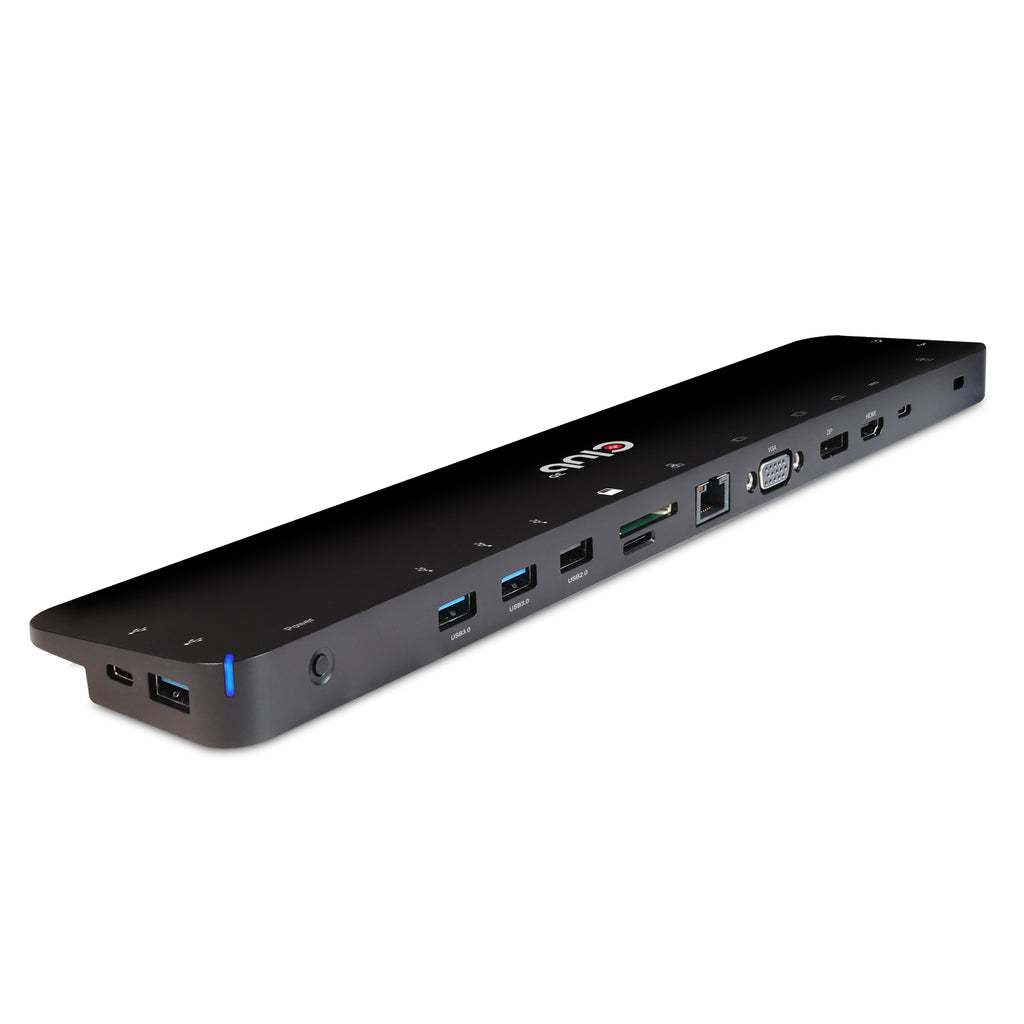 CLUB3D CSV-1564W100 station d'accueil USB 3.2 Gen 1 (3.1 Gen 1) Type-C Noir