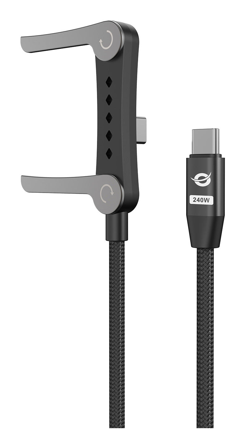 Conceptronic ETTA13B12 câble USB USB 2.0 1,2 m USB C 0,48 Gbit/s 240 W Noir