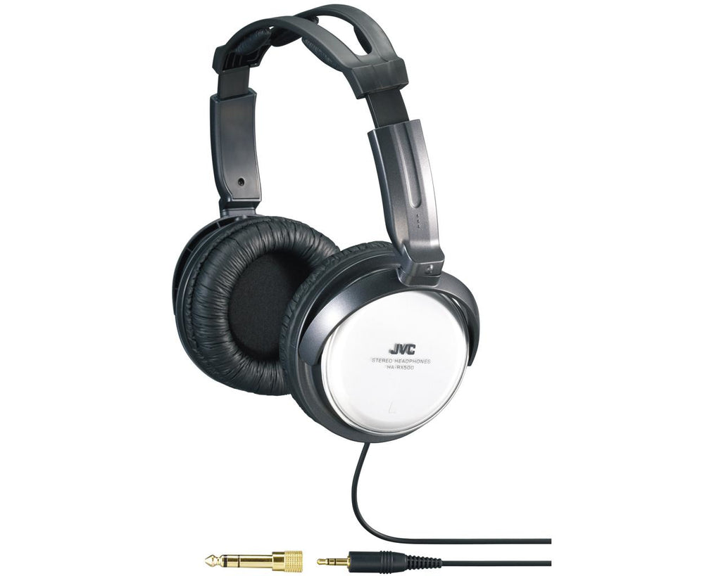 JVC HA-RX500-E Casques Avec fil Arceau Musique Noir, Blanc