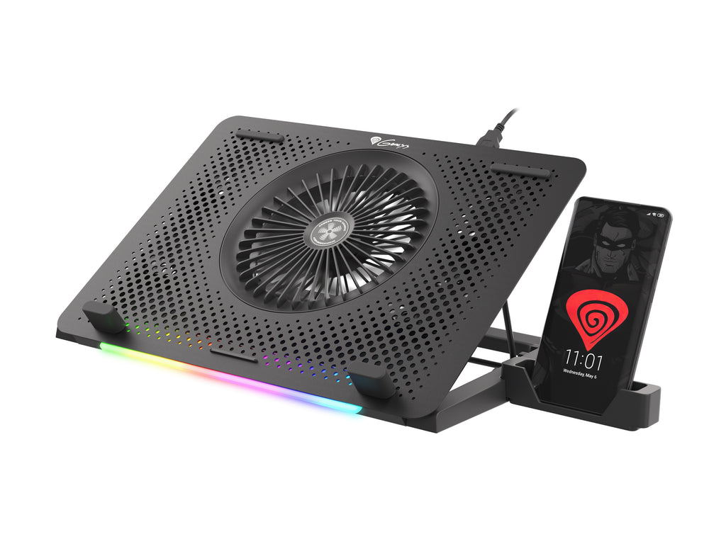 GENESIS Oxid 450 système de refroidissement pour ordinateurs portables 39,6 cm (15.6") 2400 tr/min Noir