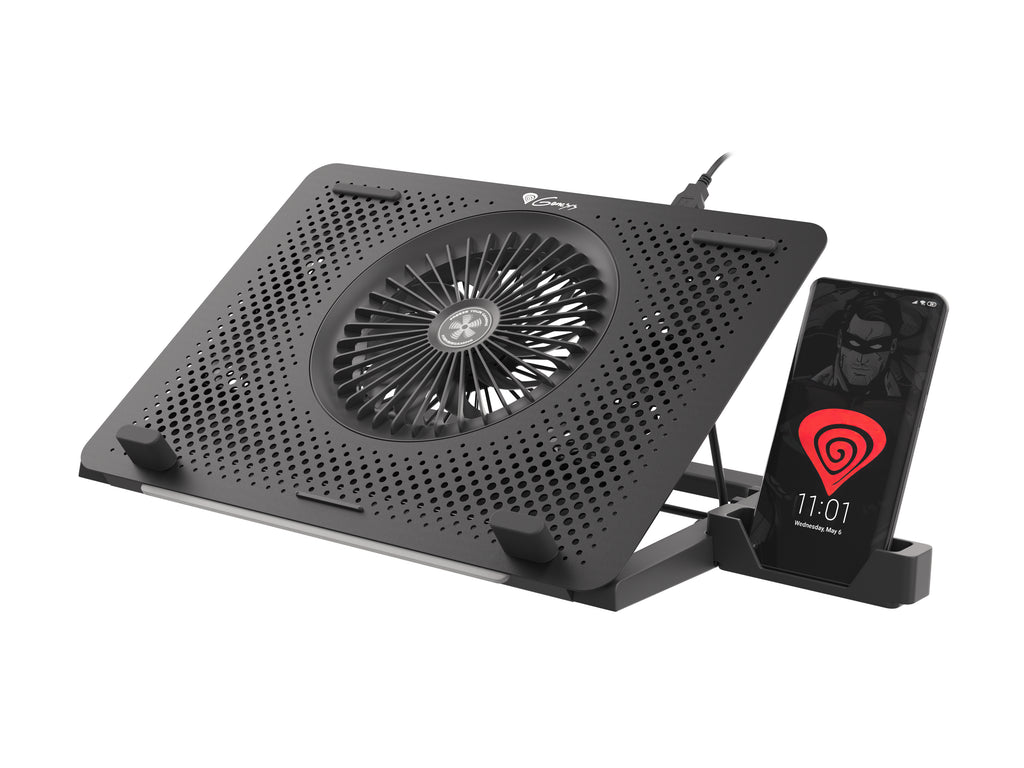 GENESIS Oxid 450 système de refroidissement pour ordinateurs portables 39,6 cm (15.6") 2400 tr/min Noir