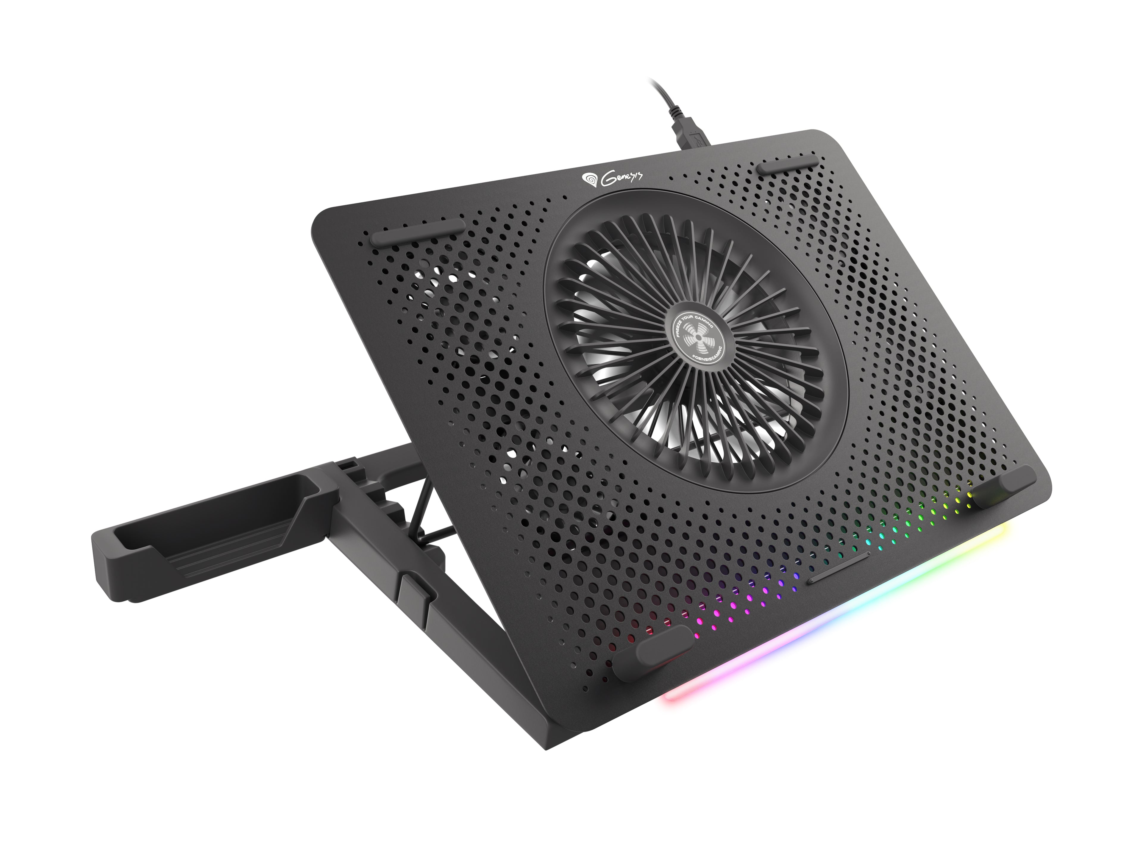 GENESIS Oxid 450 système de refroidissement pour ordinateurs portables 39,6 cm (15.6") 2400 tr/min Noir