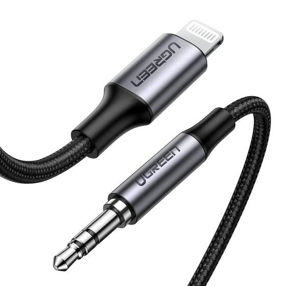 Ugreen 70509 câble de téléphone portable Argent 1 m 3,5mm Lightning