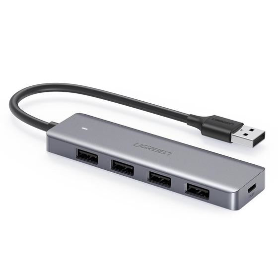 Ugreen 50985 hub di interfaccia USB 3.2 Gen 1 (3.1 Gen 1) Type-A 5000 Mbit/s Argento