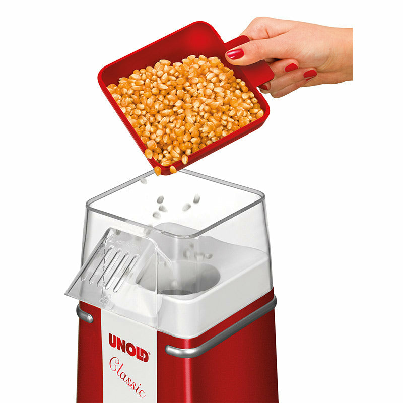 Unold Classic machine à popcorn Rouge, Argent, Blanc 900 W