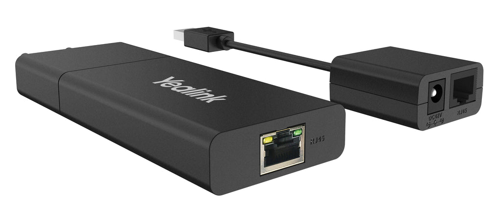 Yealink USB2CAT5E-EXT Émetteur et récepteur réseau Noir