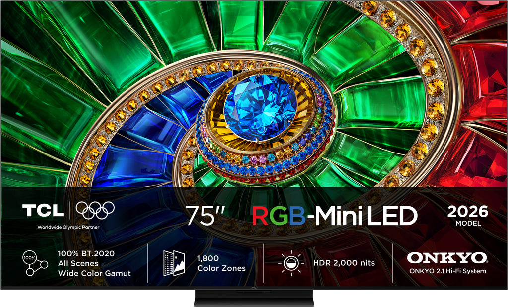 TCL RM7L 75RM7L TV 190,5 cm (75") 4K Ultra HD Smart TV Wifi Noir 2000 cd/m²