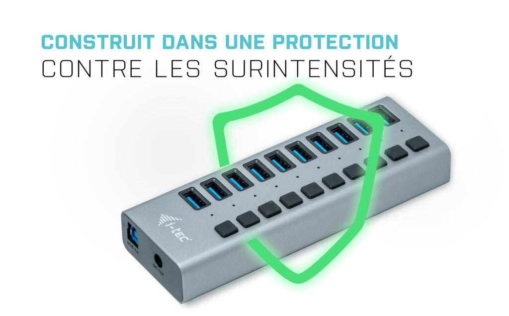 i-tec USB 3.0 Charging HUB 10 port + Power Adapter 48 W