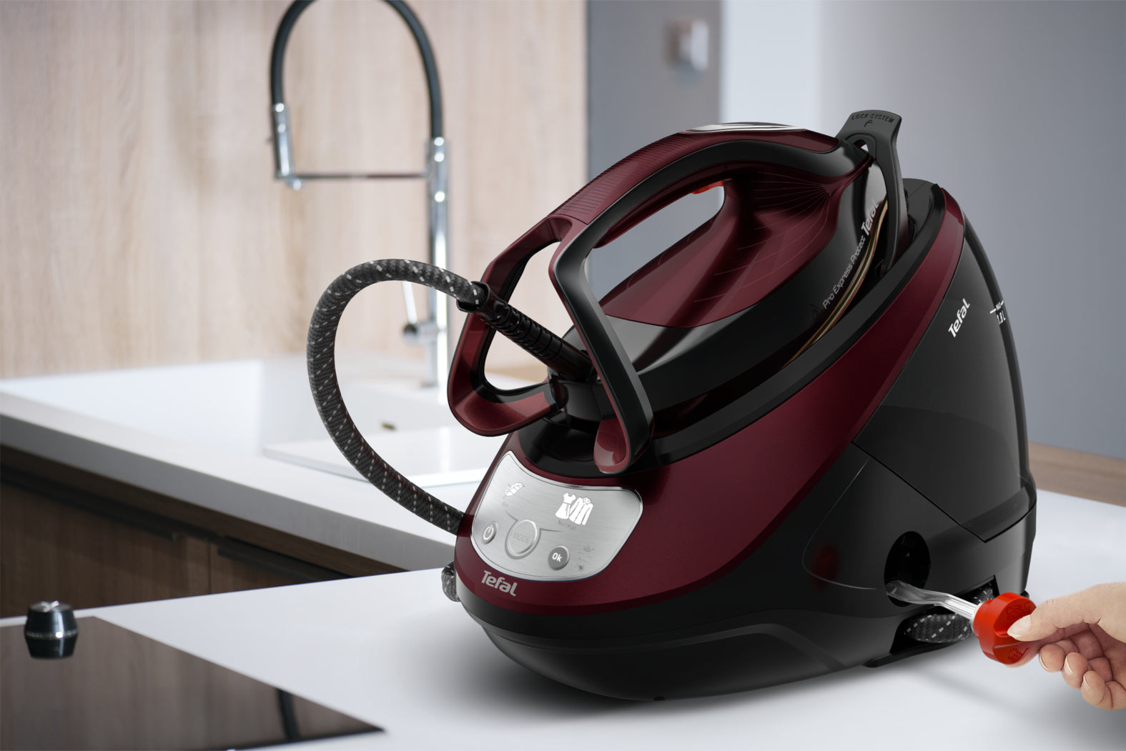 Tefal Pro Express Protect GV9230 2600 W 1,8 L Noir, Bourgogne