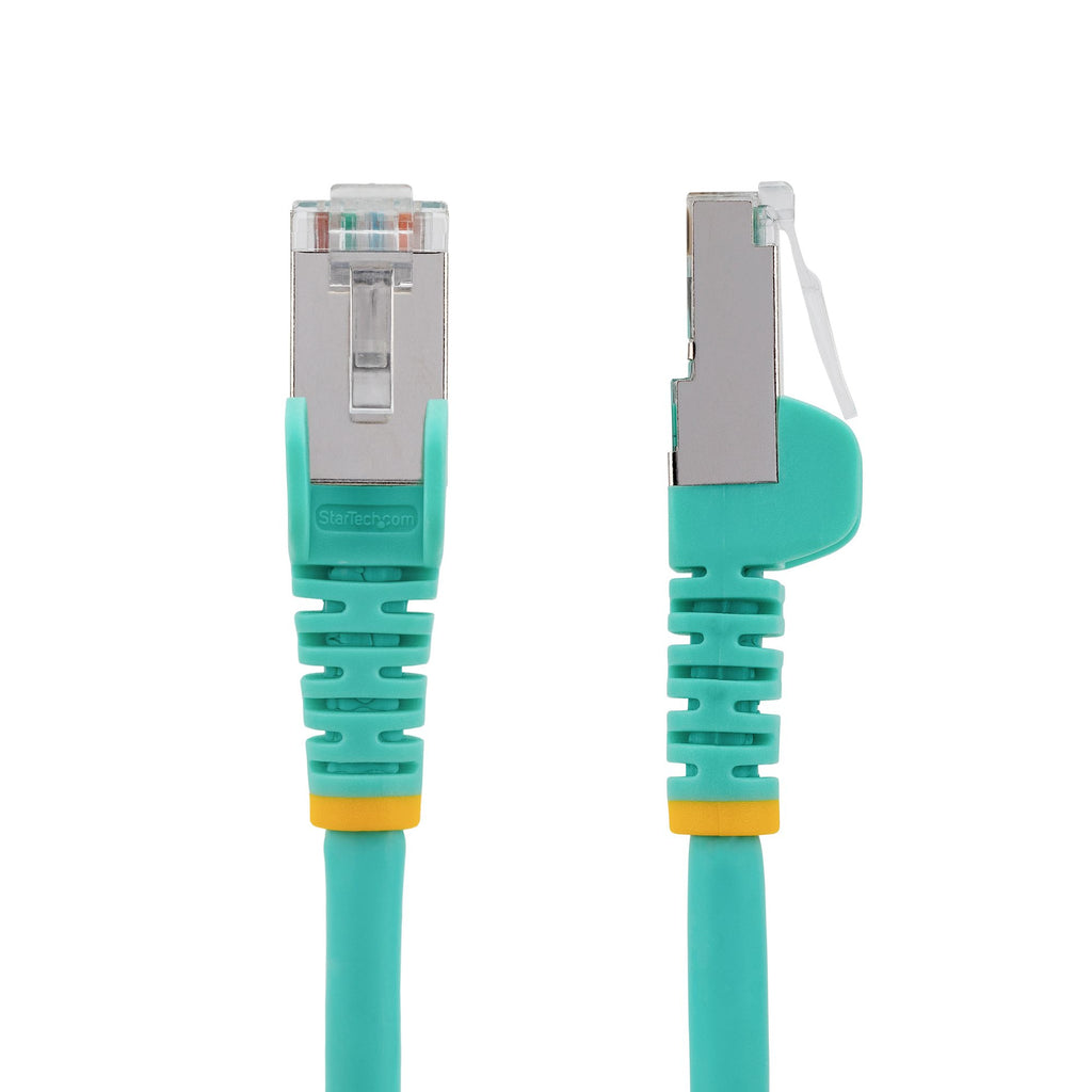 StarTech.com Câble Ethernet CAT6a 1m S/FTP LSZH 10 Gigabit 500MHz 100W PoE RJ45 Turquoise