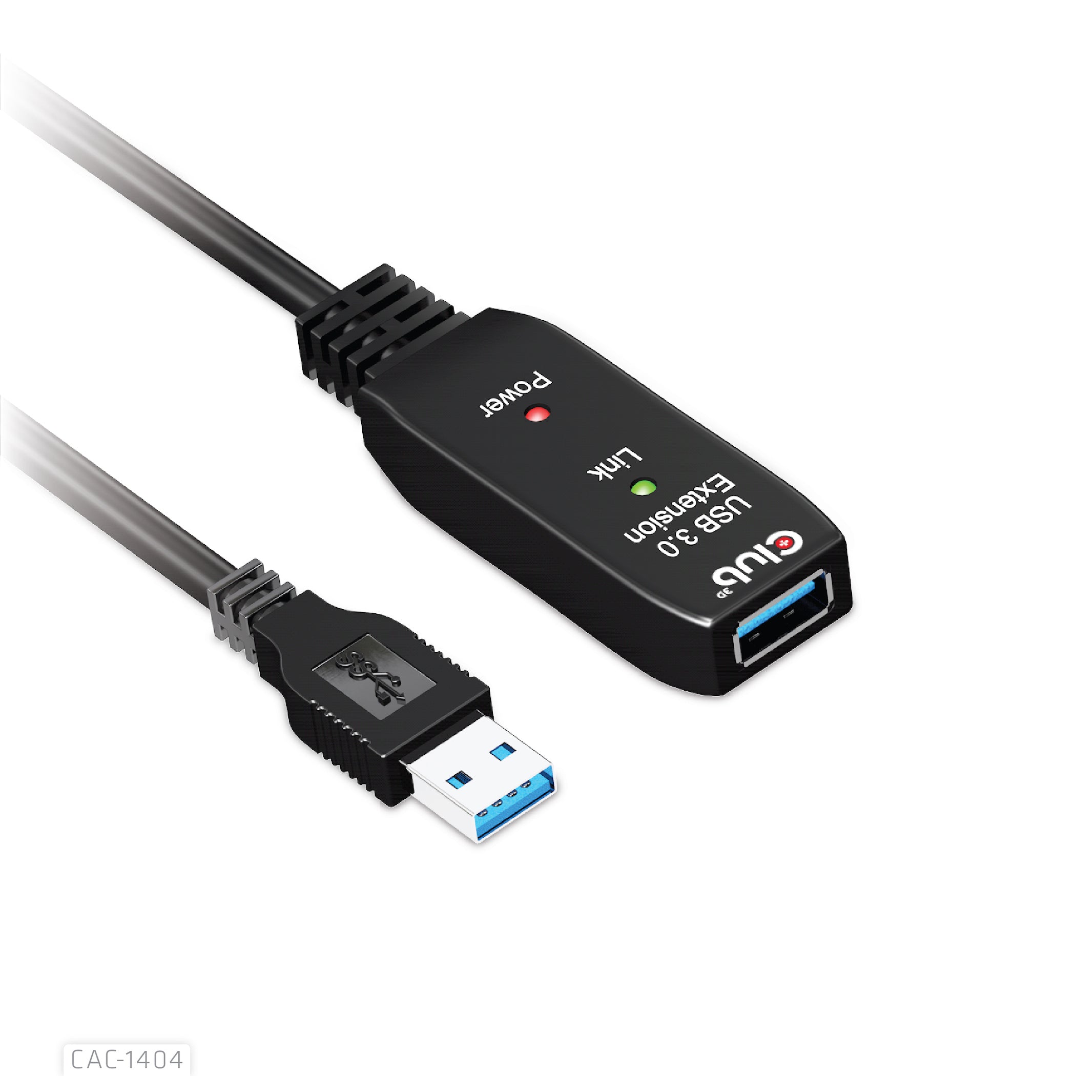 CLUB3D CAC-1404 câble USB USB 3.2 Gen 1 (3.1 Gen 1) 5 m USB A 5 Gbit/s Noir