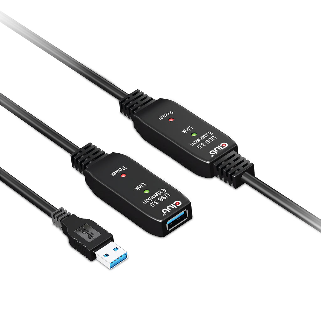 CLUB3D CAC-1405 câble USB USB 3.2 Gen 2 (3.1 Gen 2) 10 m USB A 5 Gbit/s Noir